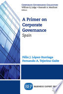 A primer on corporate governance : Spain /