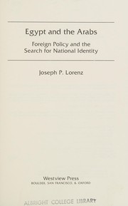 Egypt and the Arabs : foreign policy and the search for national identity /