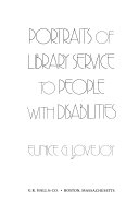 Portraits of library service to people with disabilities /