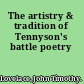 The artistry & tradition of Tennyson's battle poetry