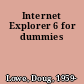 Internet Explorer 6 for dummies