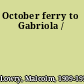 October ferry to Gabriola /