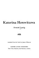 A prayer for Katerina Horovitzova /