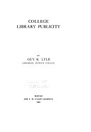 College library publicity /