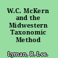 W.C. McKern and the Midwestern Taxonomic Method