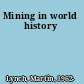 Mining in world history