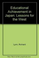 Educational achievement in Japan : lessons for the West /