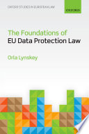 The foundations of EU data protection law /