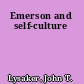 Emerson and self-culture