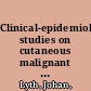 Clinical-epidemiological studies on cutaneous malignant melanoma : a register approach /