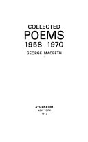 Collected poems, 1958-1970.