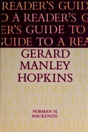 A reader's guide to Gerard Manley Hopkins /