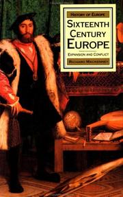 Sixteenth century Europe : expansion and conflict /