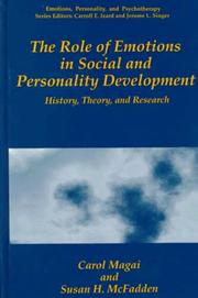 The role of emotions in social and personality development : history, theory, and research /