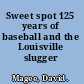 Sweet spot 125 years of baseball and the Louisville slugger /