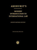 Akehurst's modern introduction to international law