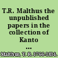 T.R. Malthus the unpublished papers in the collection of Kanto Gakuen University. Vol. II /