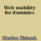 Web usability for dummies