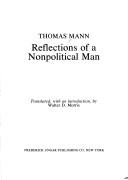 Reflections of a nonpolitical man /