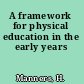 A framework for physical education in the early years