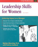 Leadership skills for women achieving impact as a manager /