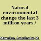 Natural environmental change the last 3 million years /