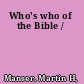 Who's who of the Bible /