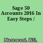 Sage 50 Accounts 2016 In Easy Steps /