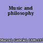 Music and philosophy