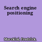 Search engine positioning