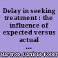 Delay in seeking treatment : the influence of expected versus actual symptoms of myocardial infarction in women /