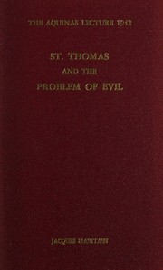 Saint Thomas and the problem of evil /