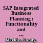 SAP Integrated Business Planning : Functionality and Implementation /