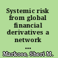 Systemic risk from global financial derivatives a network analysis of contagion and its mitigation with super-spreader tax /