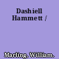 Dashiell Hammett /