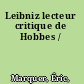 Leibniz lecteur critique de Hobbes /