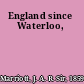 England since Waterloo,