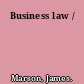 Business law /