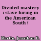 Divided mastery : slave hiring in the American South /