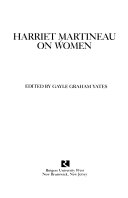 Harriet Martineau on women /