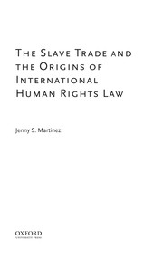 The slave trade and the origins of international human rights law /