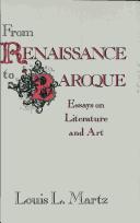 From Renaissance to baroque : essays on literature and art /