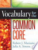 Vocabulary for the common core