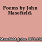 Poems by John Masefield.