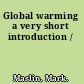 Global warming a very short introduction /
