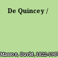 De Quincey /