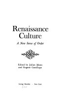 Renaissance culture ; a new sense of order /