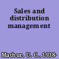 Sales and distribution management