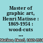 Master of graphic art, Henri Matisse : 1869-1954 : wood-cuts & lithographs 1904-29, a retrospective exhibition