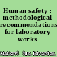 Human safety : methodological recommendations for laboratory works /